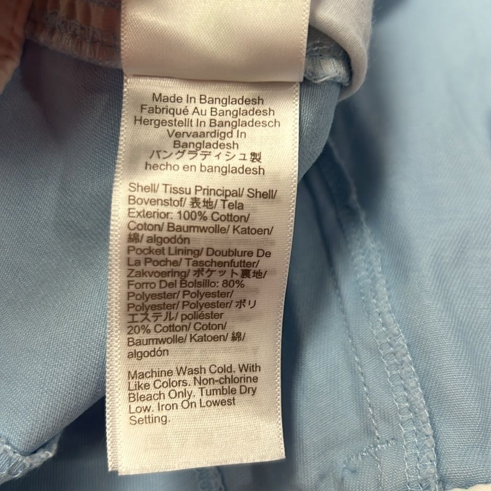 J. crew Factory BO201 Blue 7" Classic Chino Shorts New size 16 - Picture 5 of 7